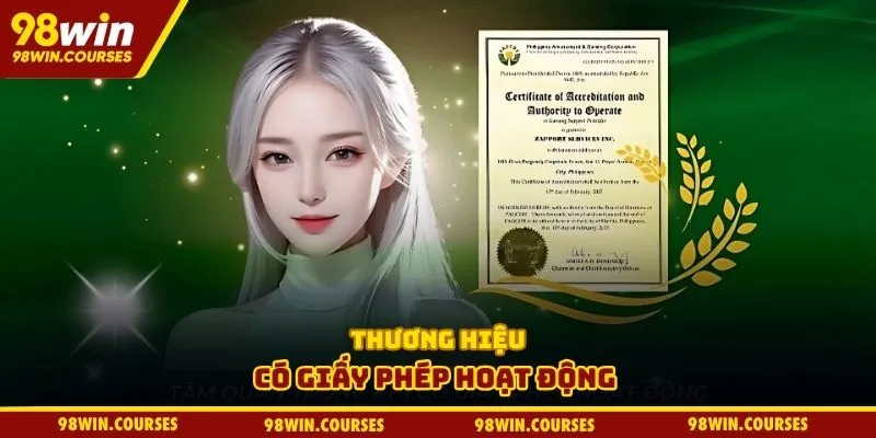 Thương hiệu có giấy phép hoạt động Thương hiệu có giấy phép hoạt động