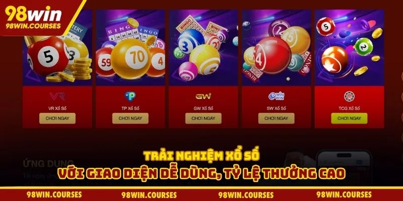 Trải nghiệm xổ số với giao diện dễ dùng, tỷ lệ thưởng cao và bảo mật tối ưu Trải nghiệm xổ số với giao diện dễ dùng, tỷ lệ thưởng cao và bảo mật tối ưu